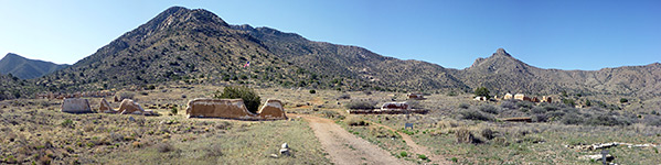 Panoramic view across Fort Bowie NHS