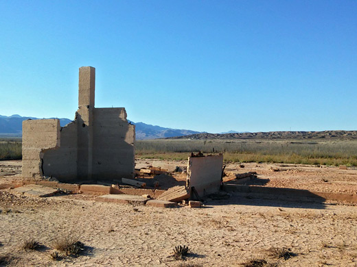 St Thomas townsite, once under the waters of Lake Mead