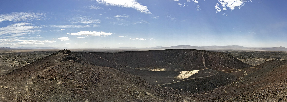 Panoramic view of Amboy Crater