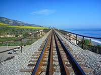 Single track railway