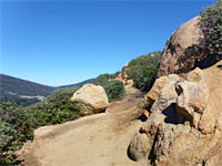 Granite along the trail
