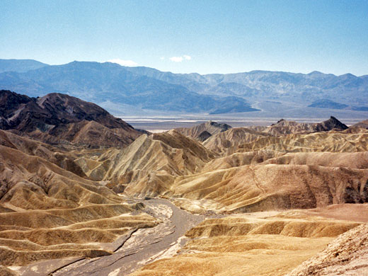 The famous view from Zabriskie Point