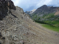 Scree and boulders