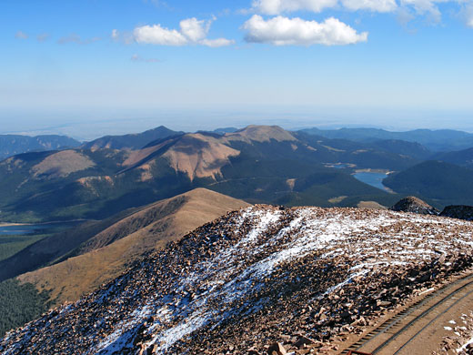 The summit - view south