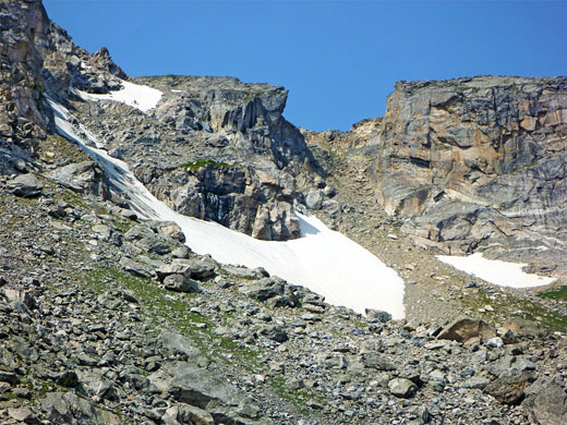 Unnamed glacier at the upper end of Tourmaline Gorge