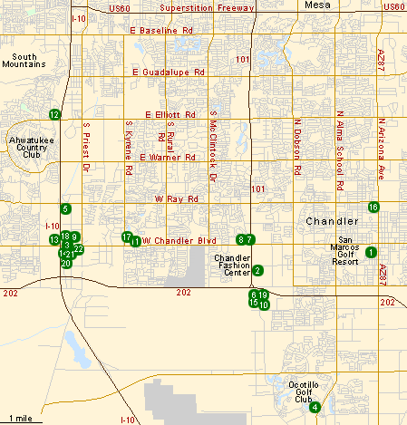 Chandler Az Map