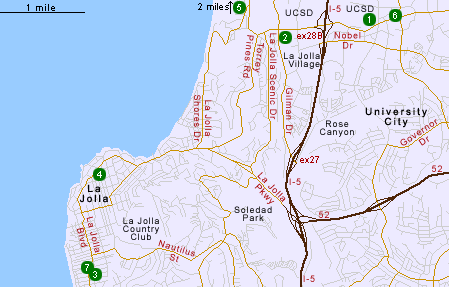 La Jolla Map