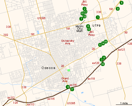 Odessa Tx Map