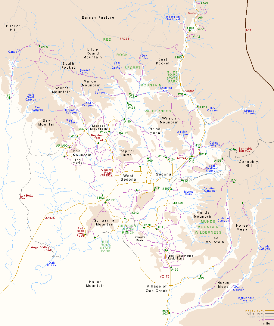 Map Of Sedona Arizona