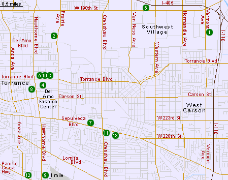 torrance map