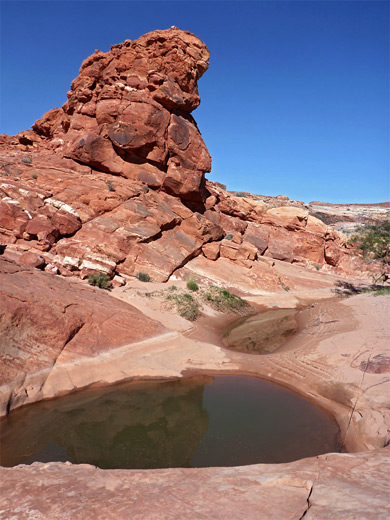 Pool and red rock