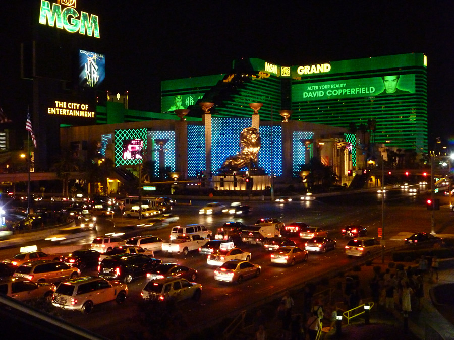 Traffic in front of the casino