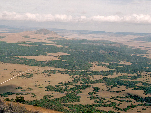 Edge of the crater at Capulin Volcano