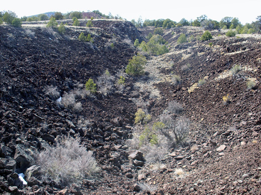 Lava Trench, near El Calderon crater