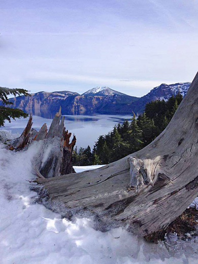 Snow and ice, Crater Lake