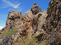 Rocks along the trail
