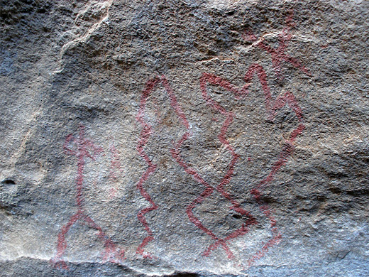Red pictographs, Hueco Tanks