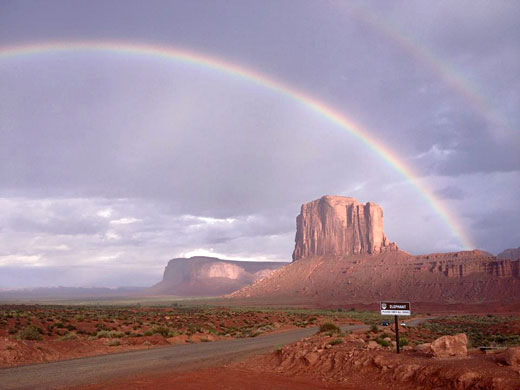 Rainbows over Elephant Butte