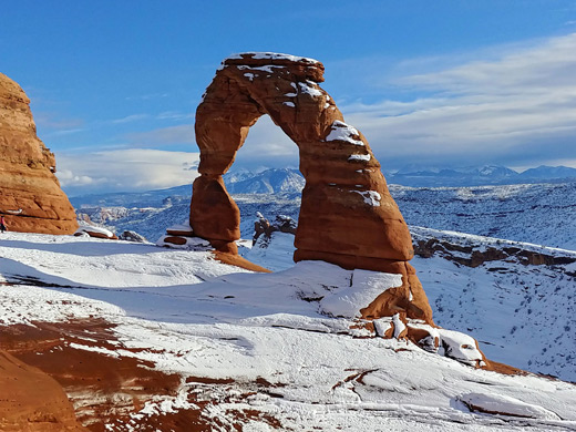 Snow on Delicate Arch