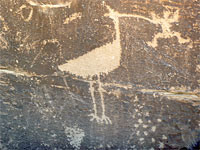 Bird petroglyph