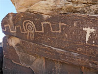 Zig-zag petroglyph