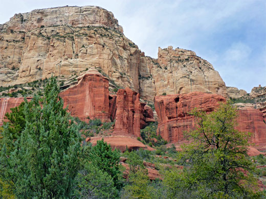 Red and brown sandstone