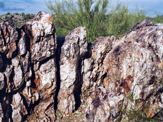 Rocks at Golden Bell Mine