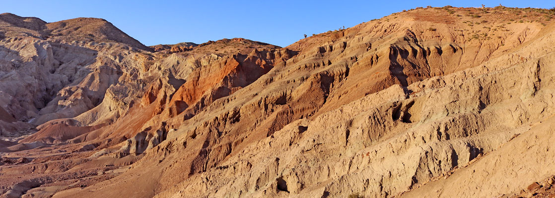 Muted colors of strata in Rainbow Basin