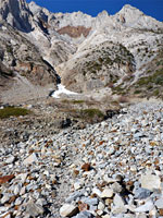 Path across scree