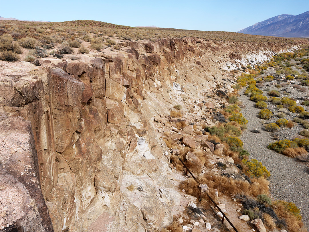 Above the cliffs