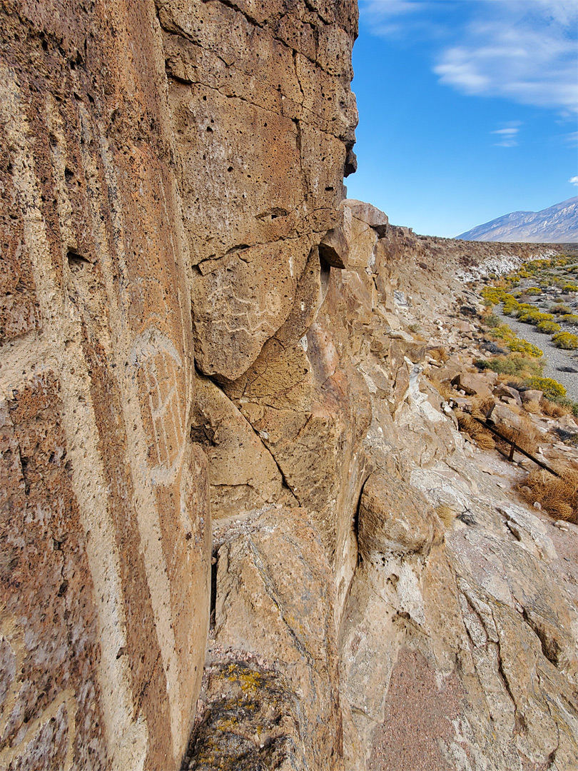 Vertical cliff