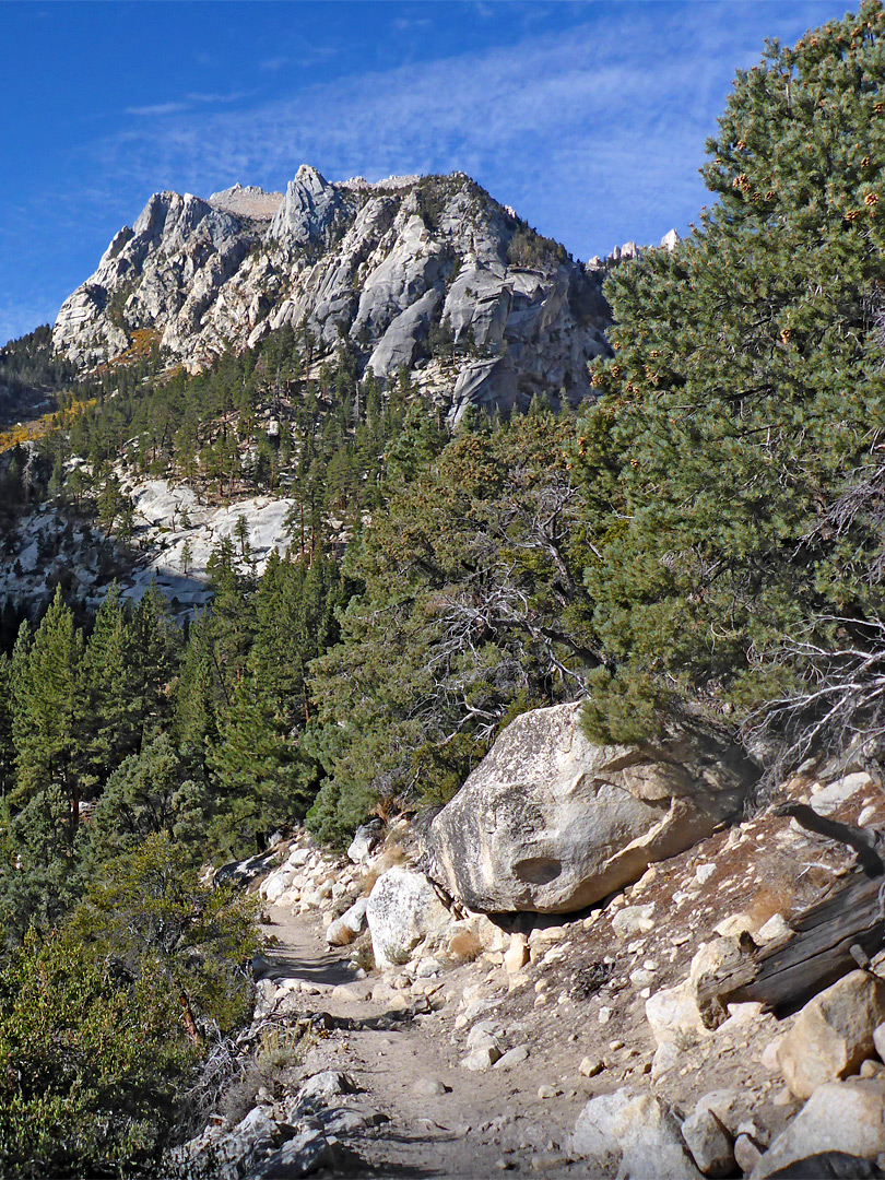 Boulders along the trail