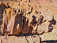 Eroded rock