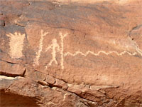 Five petroglyphs