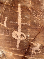 Sword-like petroglyph