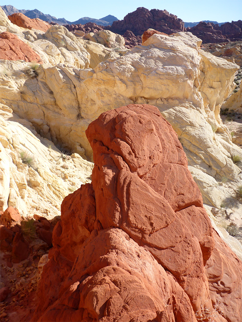 Red and white sandstone