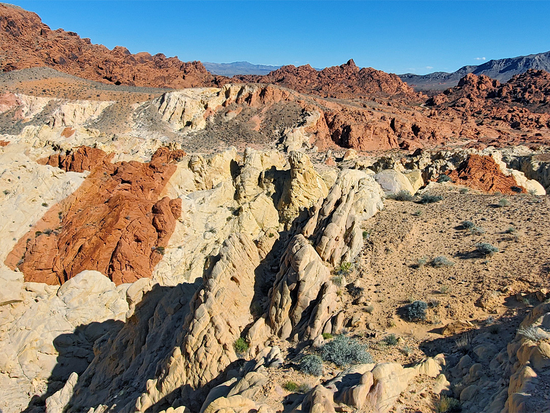 Yellow and red sandstone