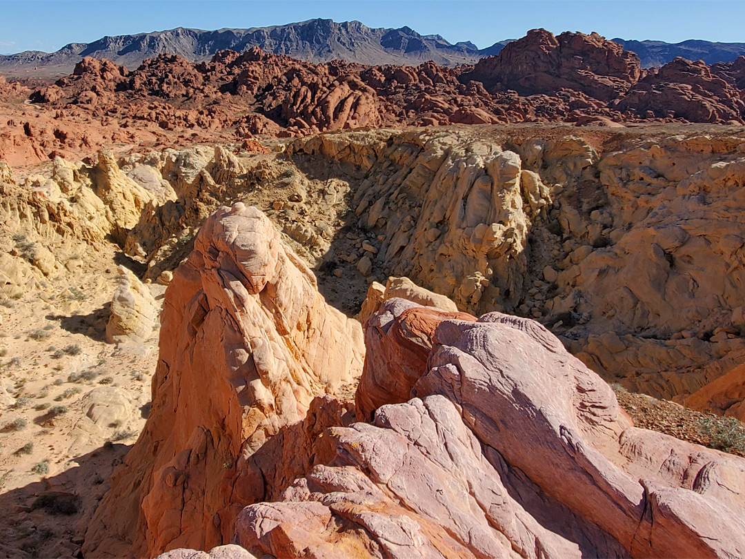 Pinkish outcrop