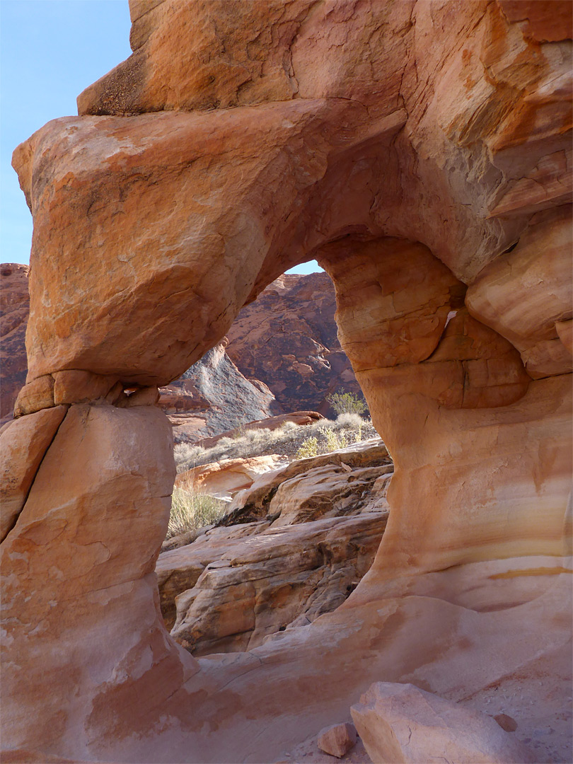 View through an arch