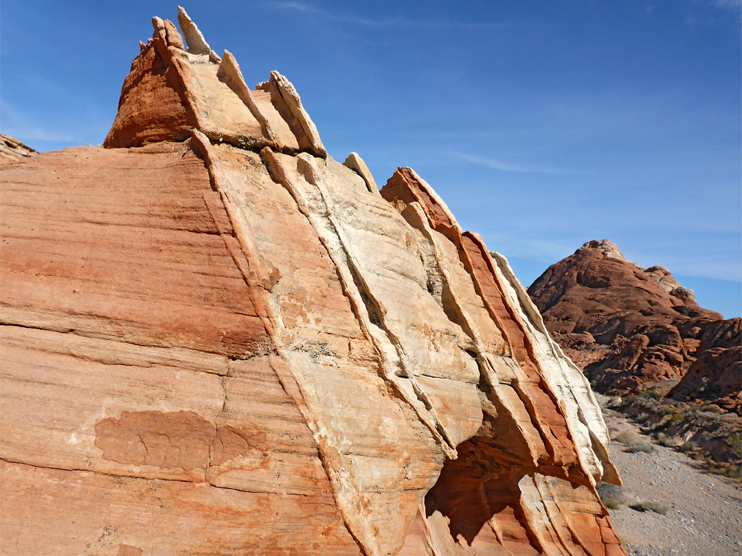 Cross-bedded sandstone