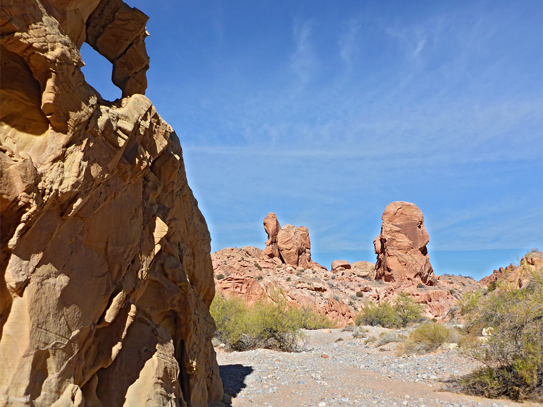 Arch and pinnacles