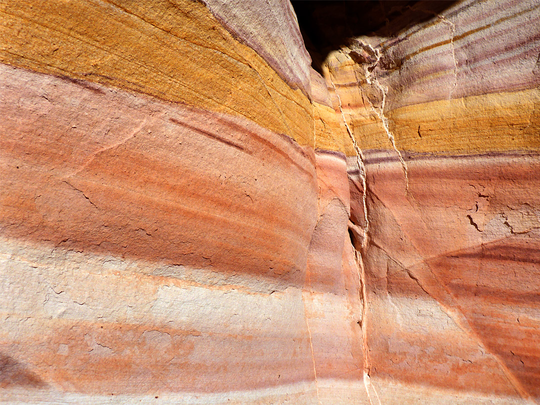 Striped rock alcove