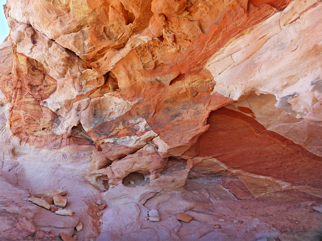 Red and orange sandstone