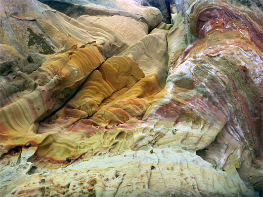 Multi-colored sandstone