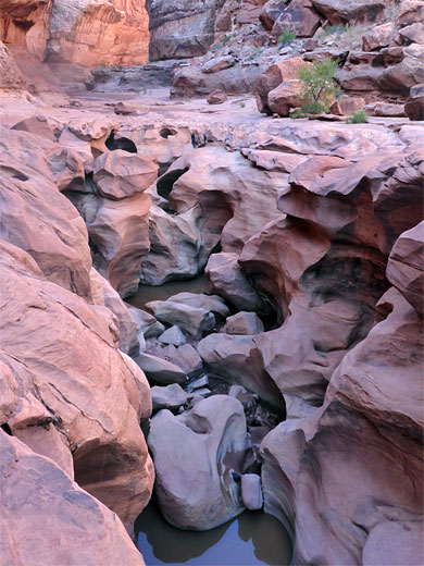 Water-carved rock