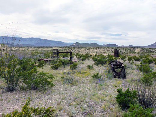 Relics near the trailhead