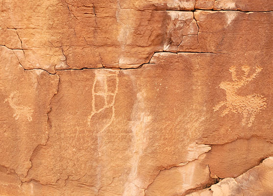 Three petroglyphs