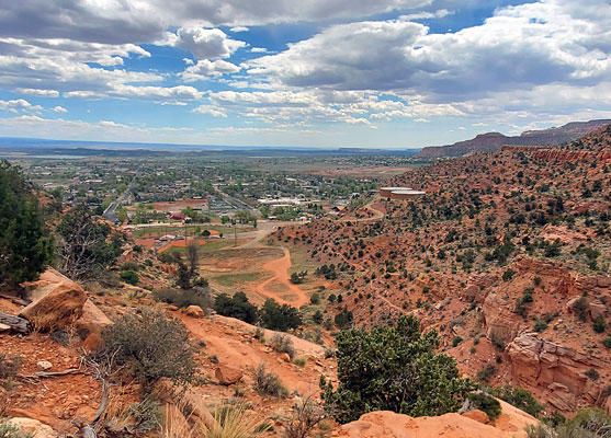 Above the canyon, looking south across Kanab