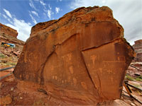 Isolated boulder