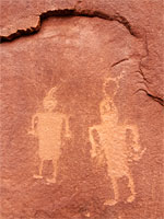 Two human figures